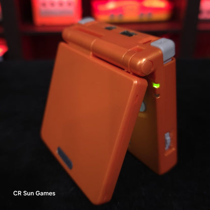 Orange Nintendo Game Boy Advance GBA SP IPS MOD Adjustable Brightness