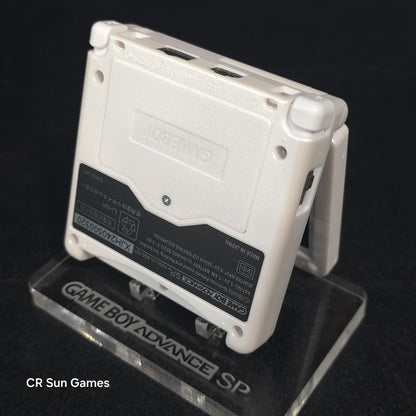 White on White Nintendo Game Boy Advance GBA SP IPS MOD Adjustable Brightness