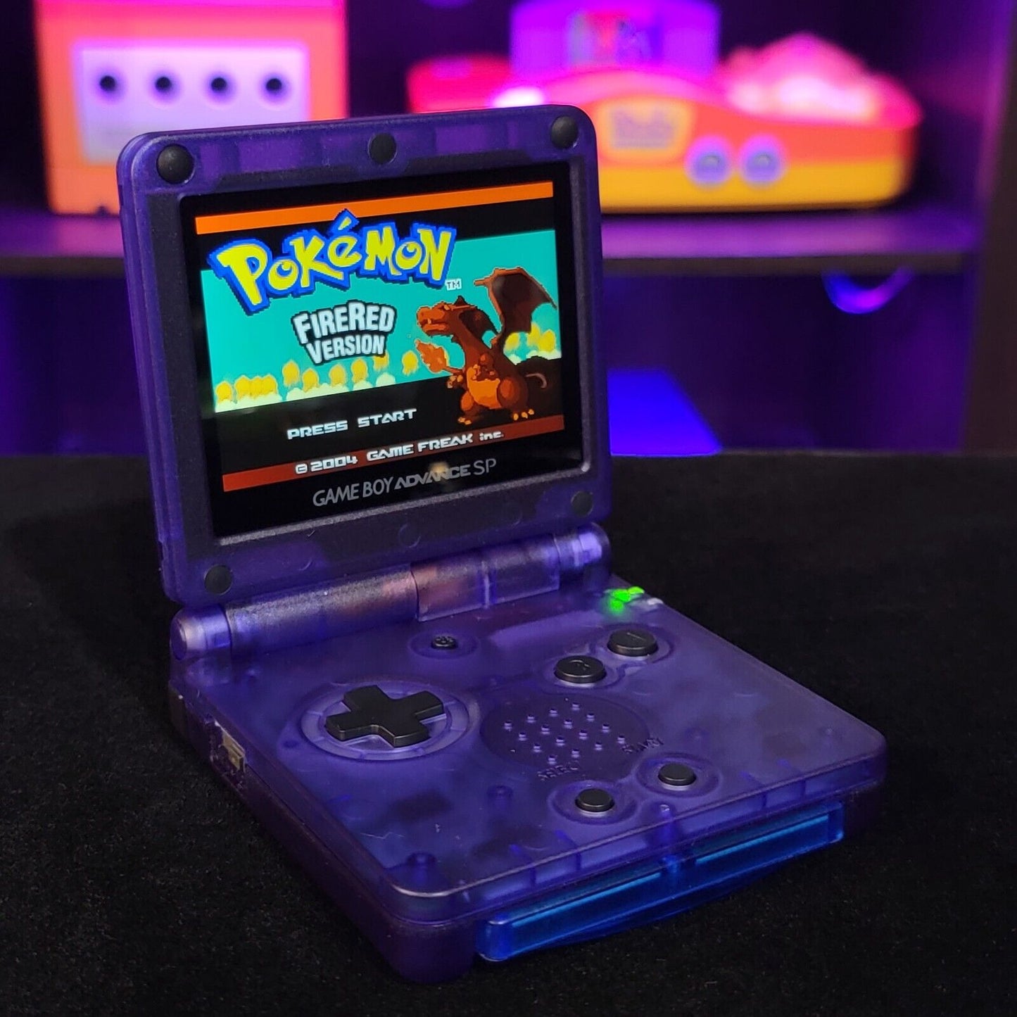 Grape Purple Nintendo Game Boy Advance GBA SP IPS MOD Adjustable Brightness