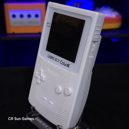 White Gameboy Color Console OLED Touch Screen GBC Game Boy