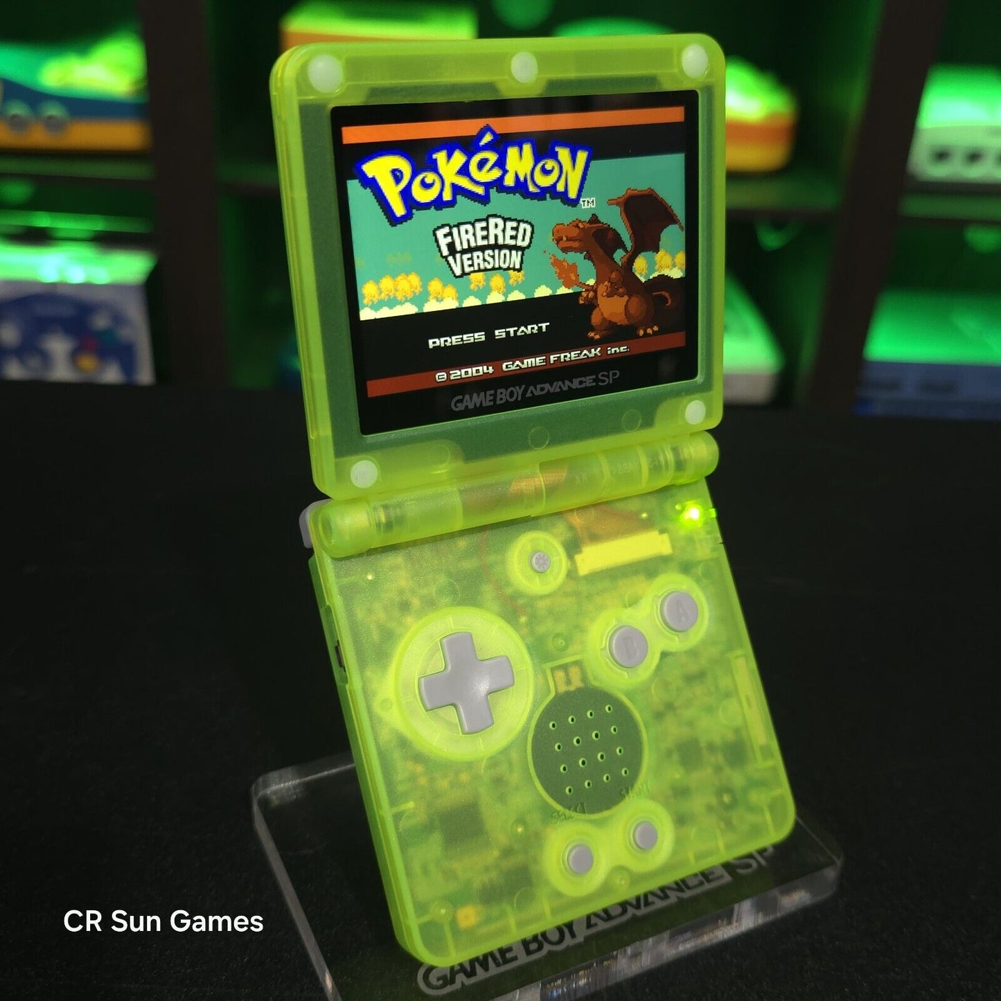 Glow In The Dark Nintendo Game Boy Advance GBA SP IPS MOD Adjustable Brightness