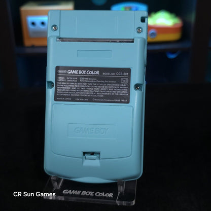 Light Blue Gameboy Color Console OLED Touch Screen GBC Game Boy