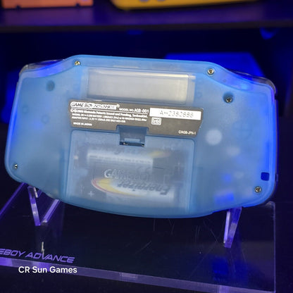 Megaman Glow Game Boy Advance GBA iPS V5 Backlit Mod & Blue LED Mod Console