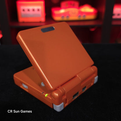 Orange Nintendo Game Boy Advance GBA SP IPS MOD Adjustable Brightness