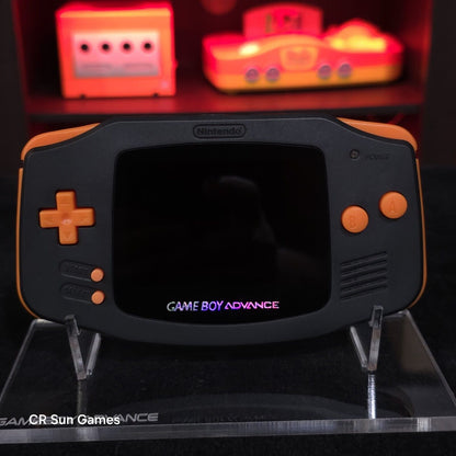 Black And Orange Halloween Special Game Boy Advance GBA iPS V5 Backlit LCD MOD