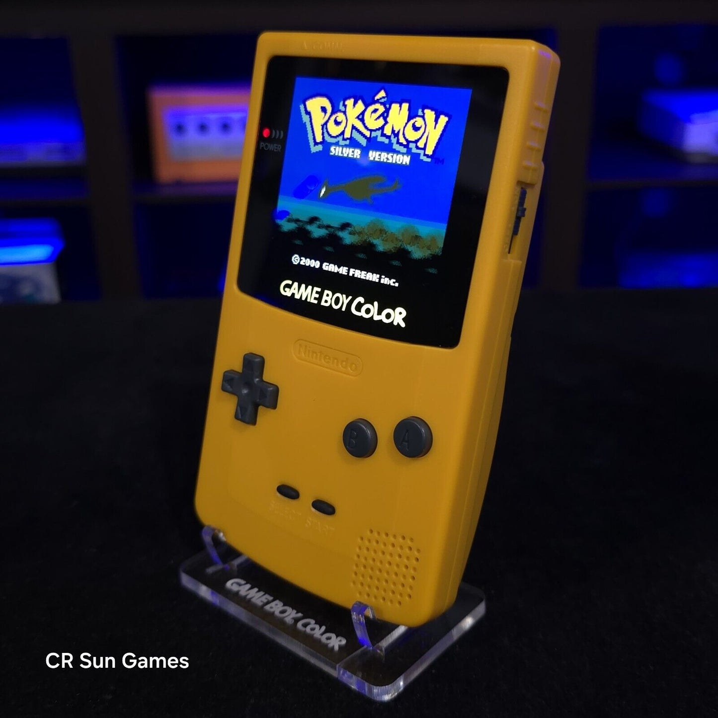 Yellow Gameboy Color Console OLED Touch Screen GBC Game Boy