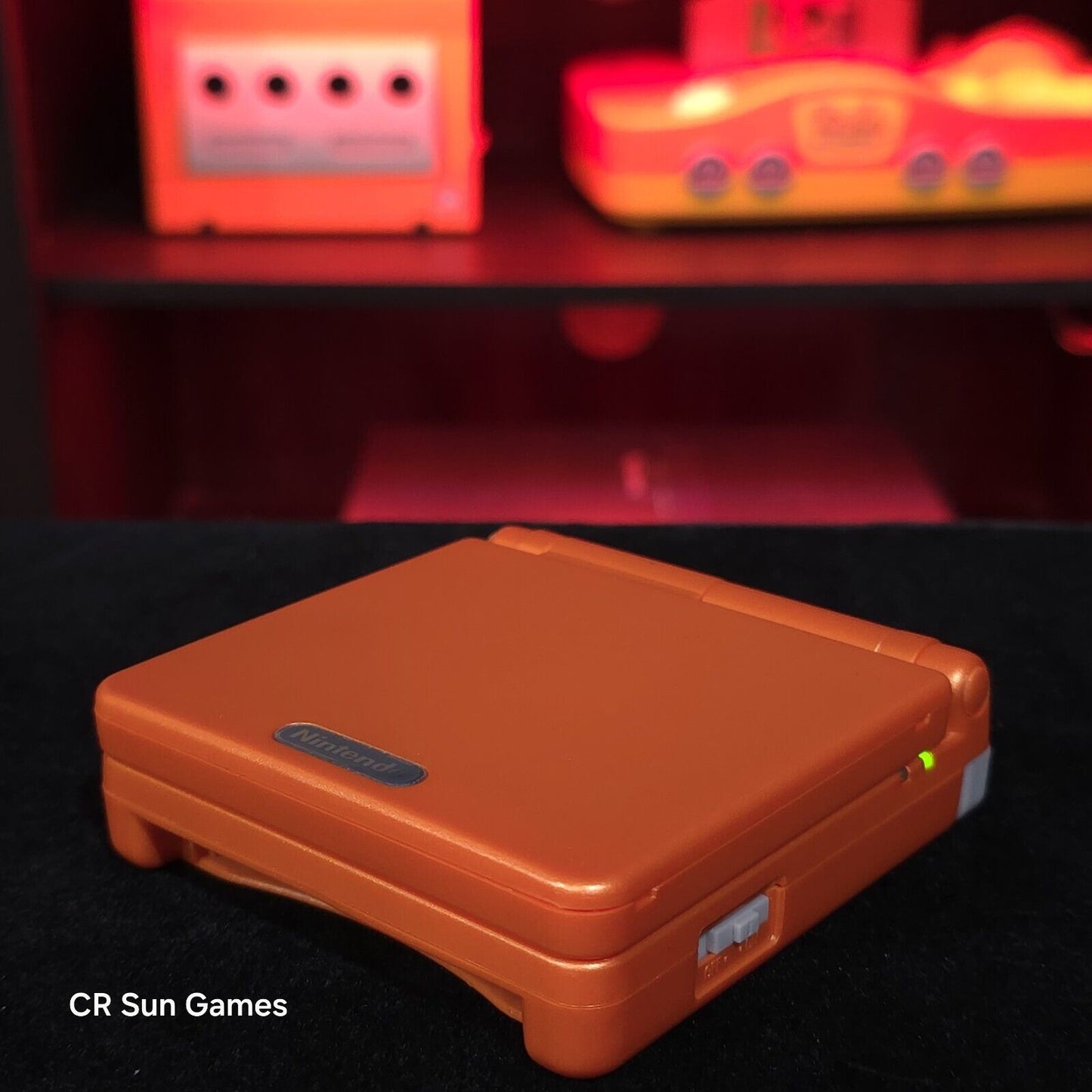 Orange Nintendo Game Boy Advance GBA SP IPS MOD Adjustable Brightness