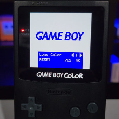 Black Gameboy Color Console OLED Touch Screen GBC Game Boy