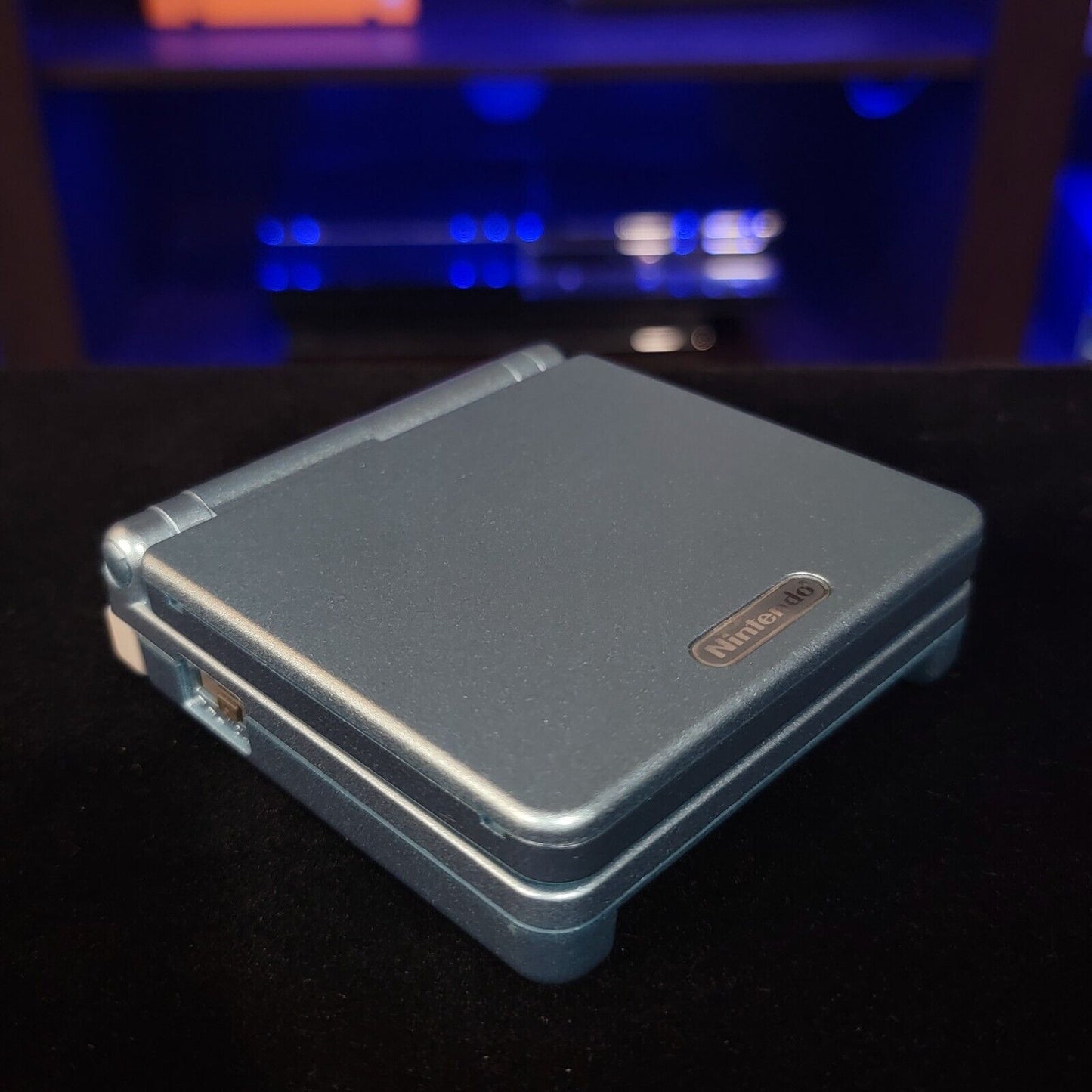 Pearl Blue Nintendo Game Boy Advance GBA SP IPS MOD Adjustable Brightness
