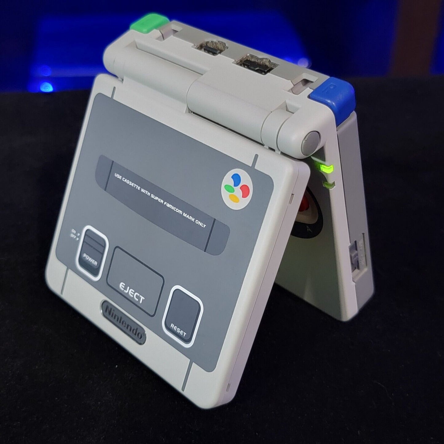 Super Famicom Gameboy Advance SP SNES With GBA SP Ips Backlit Screen Mod