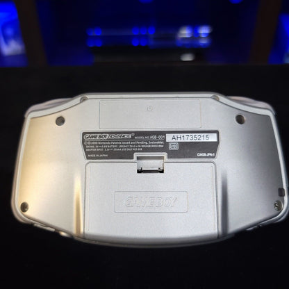 Silver Game Boy Advance GBA Console with iPS Backlight Backlit LCD MOD Console