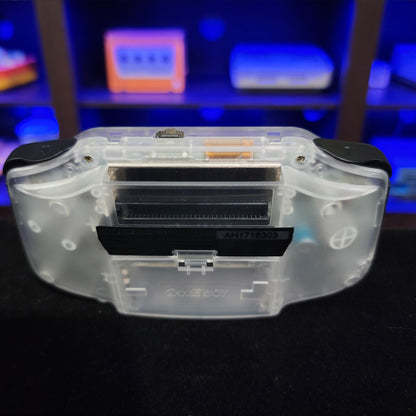 Clear GameBoy Advance GBA Console with iPS V2 Backlight Backlit LCD Mod