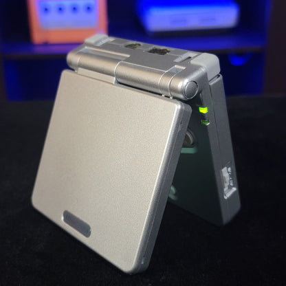 Silver Nintendo Game Boy Advance GBA SP IPS MOD Adjustable Brightness