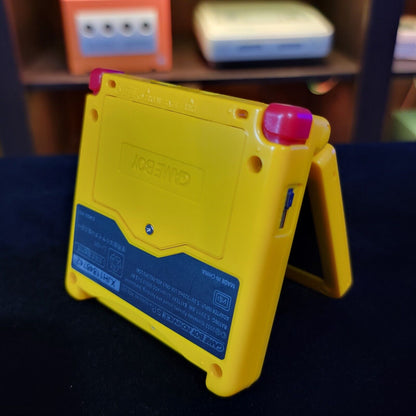Pikachu Edition Pokemon Yellow Game Boy Advance SP GBA Console with iPS V2 Mod