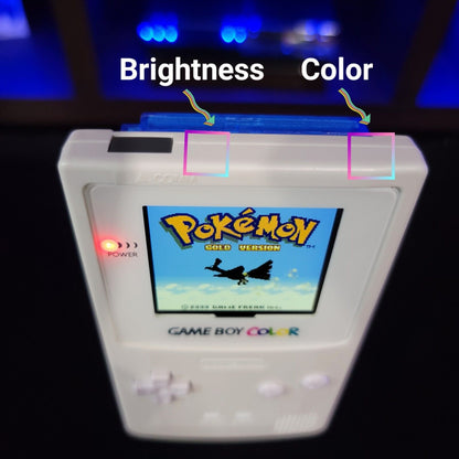 White Gameboy Color IPS Console Backlit LCD Screen GBC Game Boy