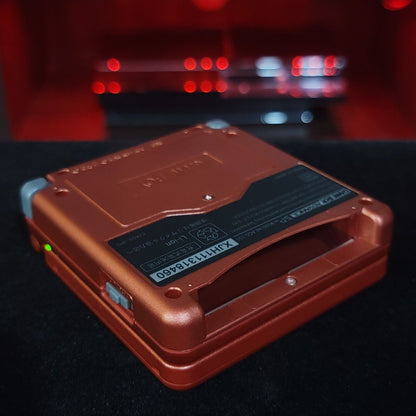 Red Nintendo Game Boy Advance GBA SP IPS MOD Adjustable Brightness