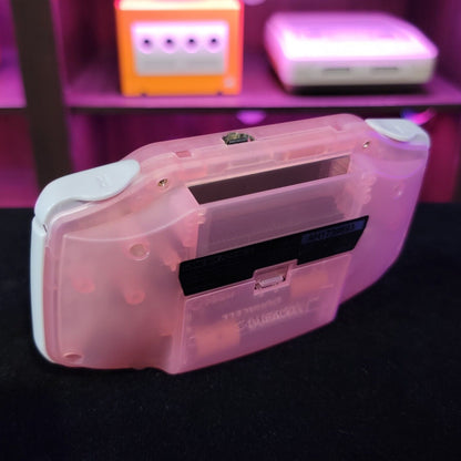 Fushia Pink Game Boy Advance GBA Console with iPS V2 Backlit LCD MOD Console