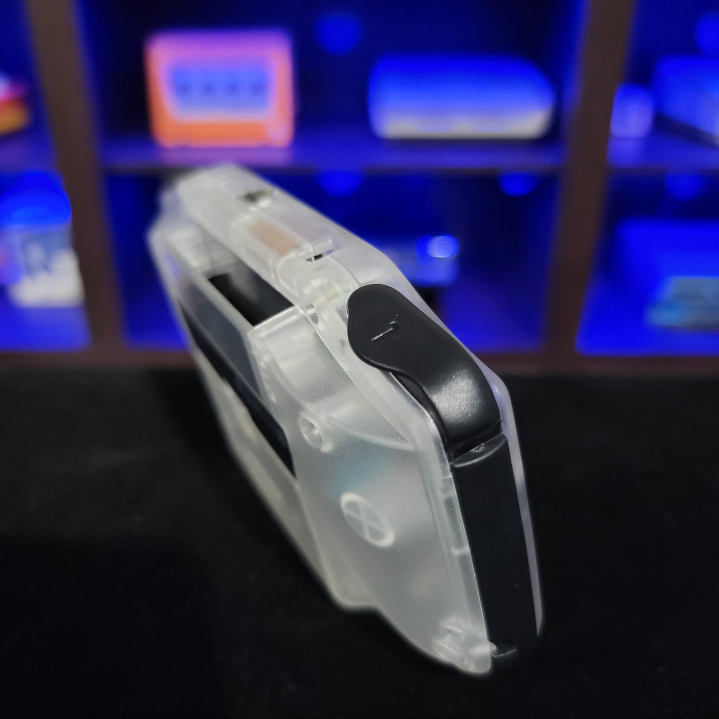 Clear GameBoy Advance GBA Console with iPS V2 Backlight Backlit LCD Mod