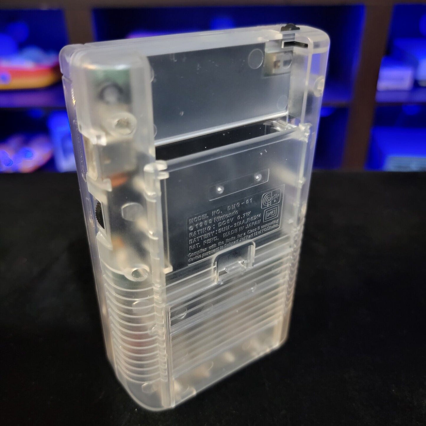 Clear Nintendo Classic Game Boy DMG With Upgraded Backlit IPS LCD Screen
