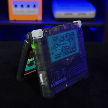 Smoke Grey Nintendo Game Boy Advance GBA SP IPS MOD Adjustable Brightness