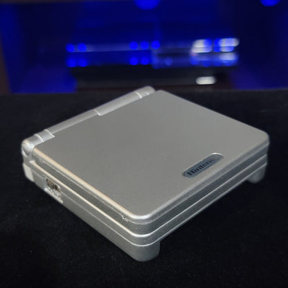 Silver Nintendo Game Boy Advance GBA SP IPS MOD Adjustable Brightness